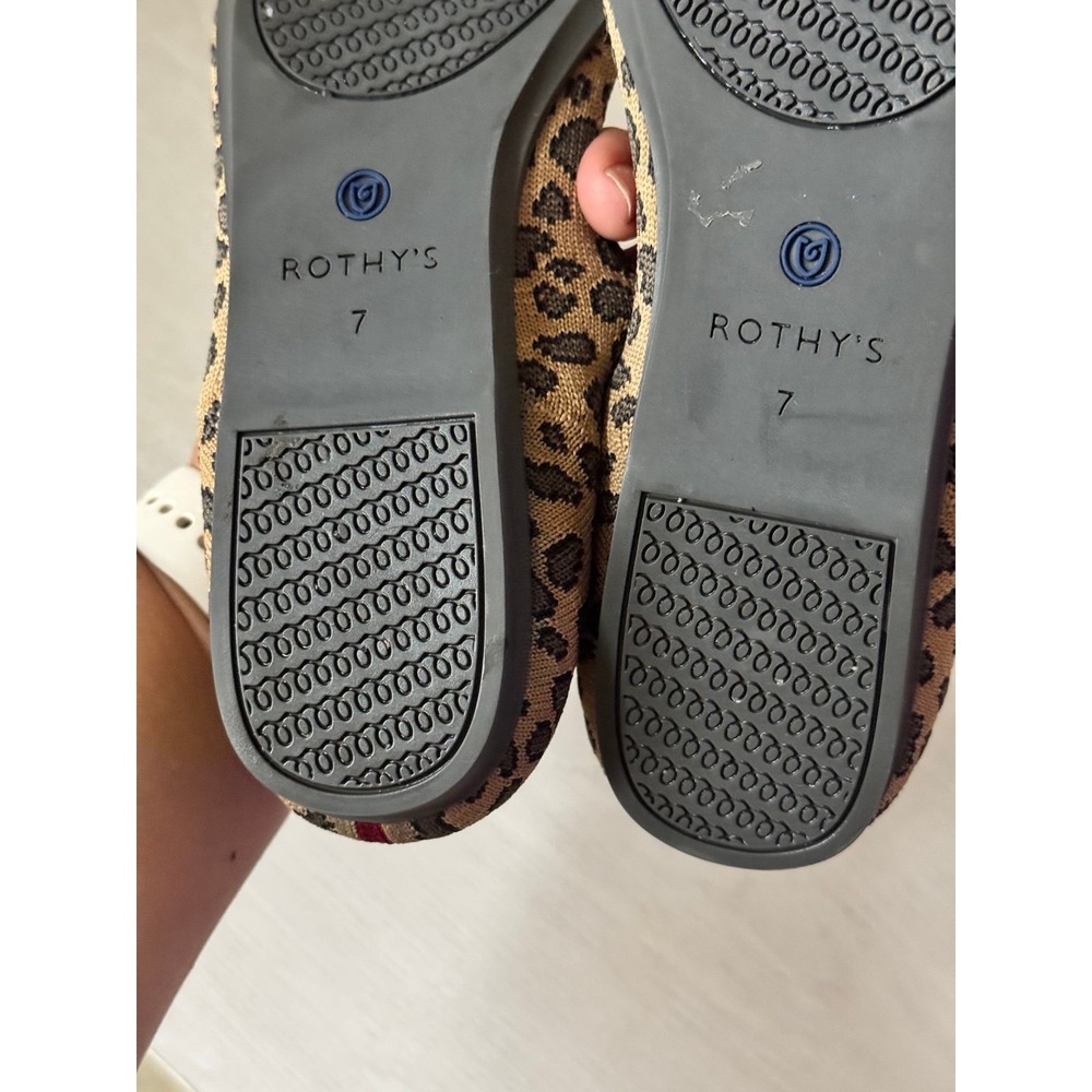 ROTHY'S "the flat" rounded flat in retired animal leopard cheetah print - Picture 6 of 8
